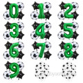 Decoración de fiestas 5pcs globos de fútbol setbirthday fiesta